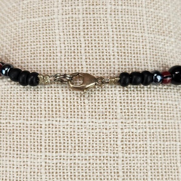 Bad Ass Kona Coffee Donkey Charm Beaded Necklace Park City Utah Snowboarder - Picture 5 of 6